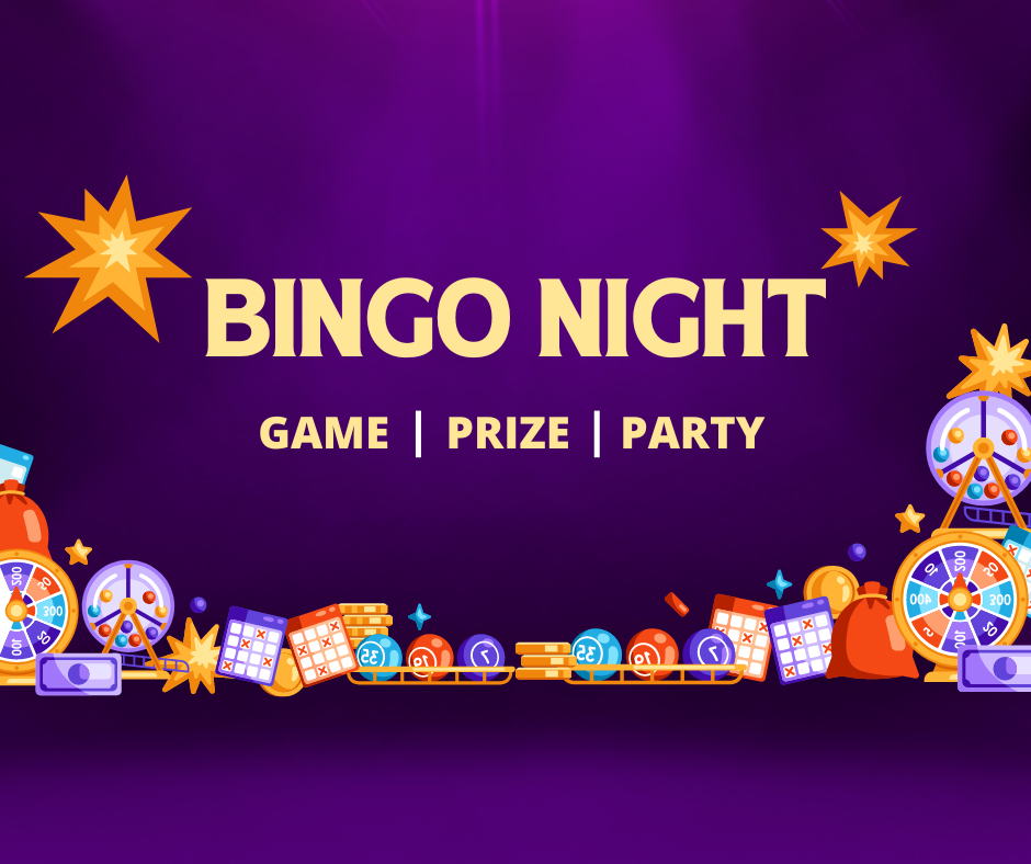 Bingo night flyer for games and fun 